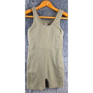 PAC 1980 Women's Green Sleeveless Cami One Piece Bodysuit Jumpsuit Romper Size M